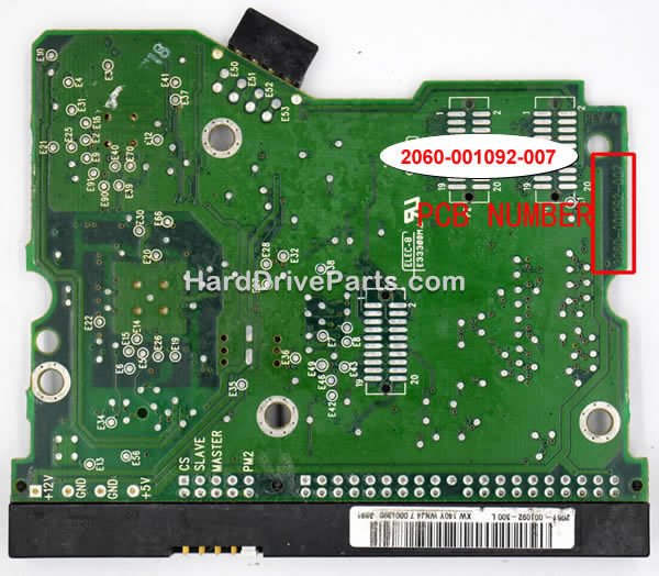 2060-001092-007 Carte Disque Dur WD