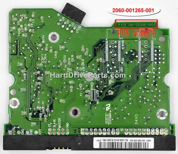 2060-001265-001 Carte Disque Dur WD