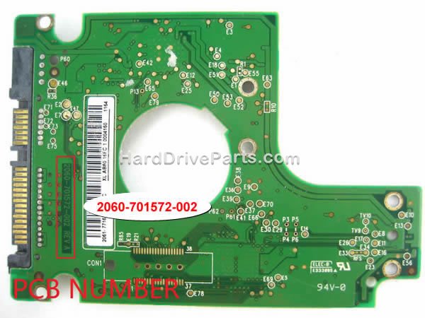 2060-701572-002 Carte Disque Dur WD