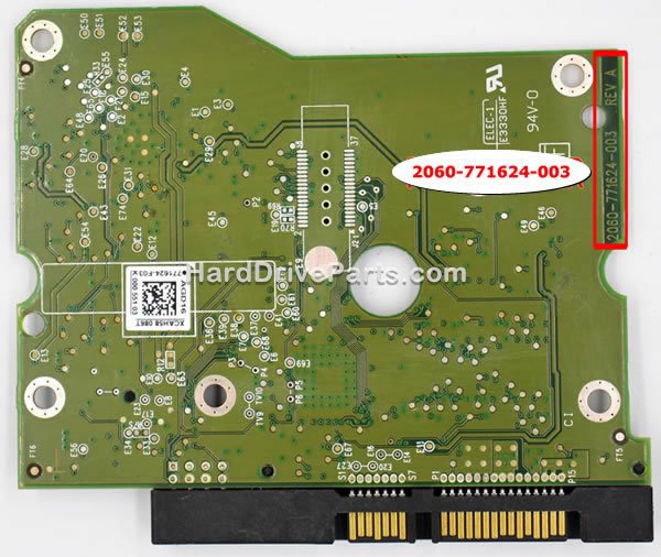 2060-771624-003 Carte Disque Dur WD