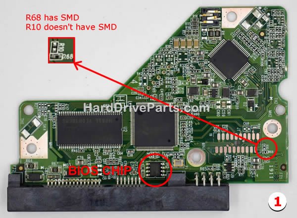 2060-771640-003 Transfert BIOS Carte Disque Dur WD