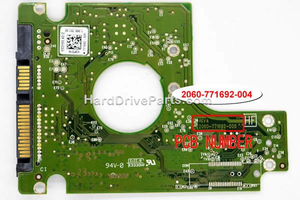 2060-771692-004 Carte Disque Dur WD