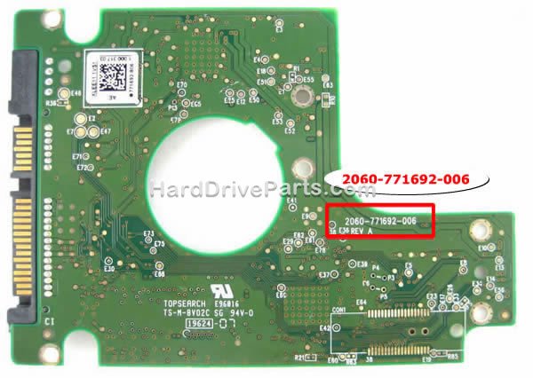 2060-771692-006 Carte Disque Dur WD