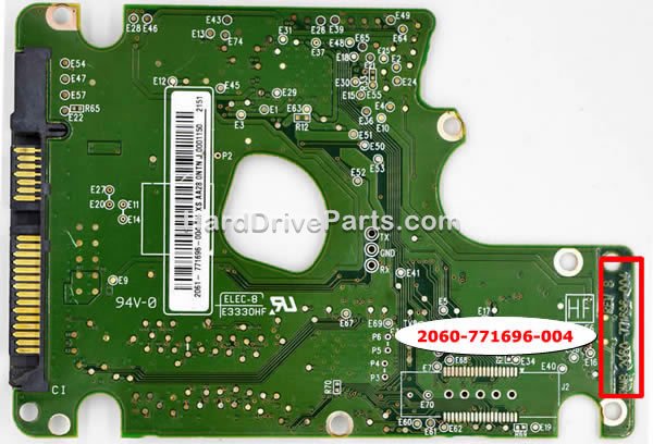 2060-771696-004 Carte Disque Dur WD