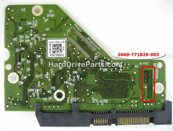 2060-771829-003 Carte Disque Dur WD
