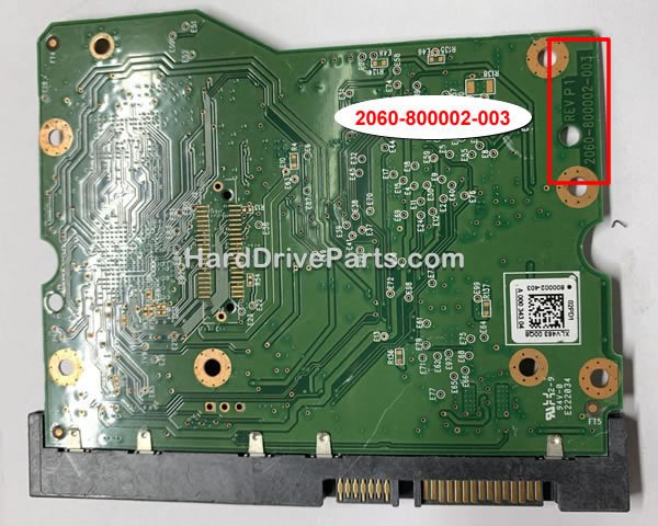2060-800002-003 Carte Disque Dur WD