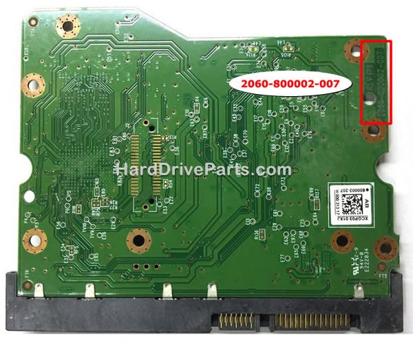 2060-800002-007 Carte Disque Dur WD