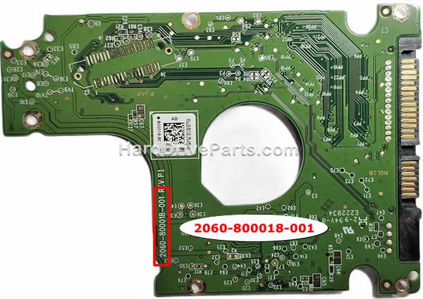 2060-800018-001 Carte Disque Dur WD