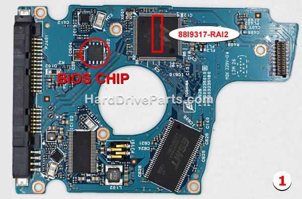 G003235C Transfert BIOS Carte Disque Dur Toshiba