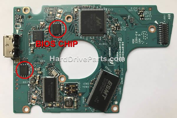 G3448A Transfert BIOS Carte Disque Dur Toshiba