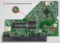 WD WD7500AALX Carte PCB 2060-701640-002