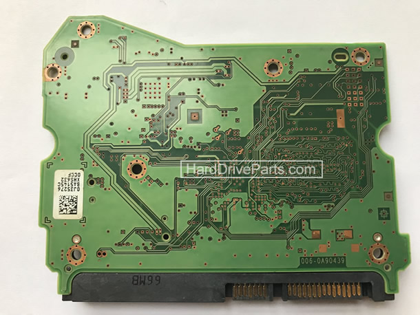 HUH728080ALE604 Western Digital Carte PCB Contrôleur Disque Dur 006-0A90439