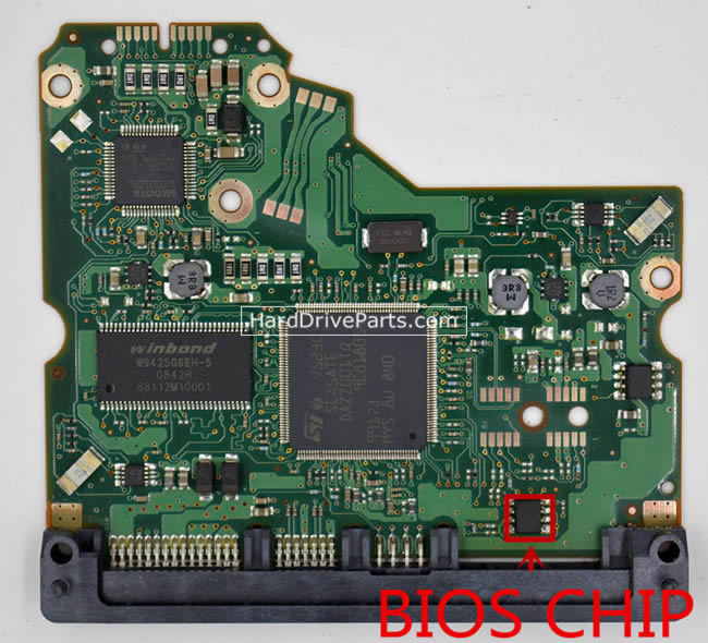 Seagate ST3500320AS Carte PCB 100513586