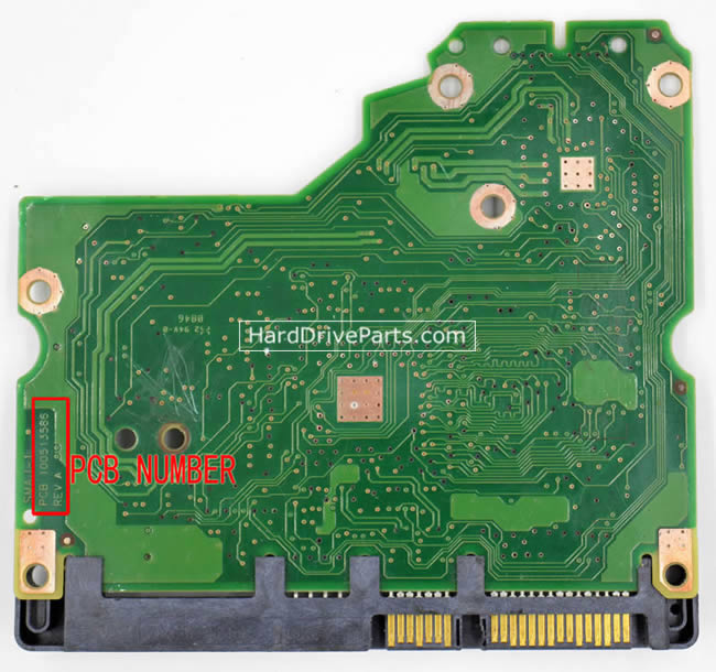 Seagate ST3500320AS Carte PCB 100513586