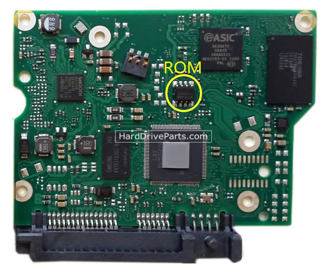 Seagate ST4000DX001 Carte PCB 100714259