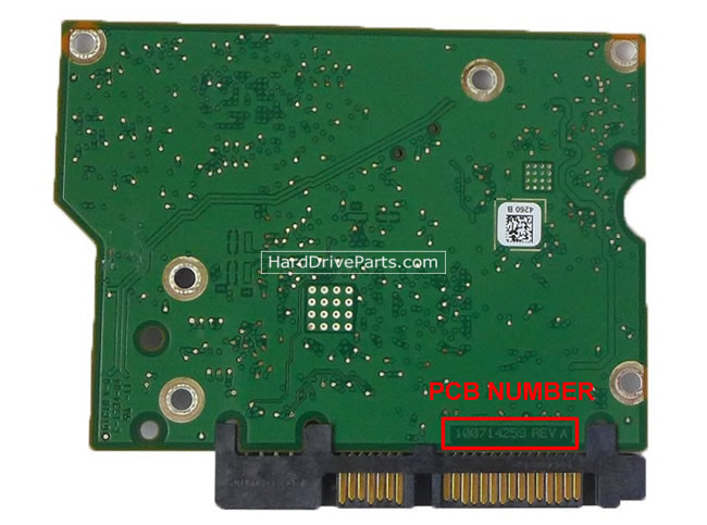 Seagate ST4000DX001 Carte PCB 100714259