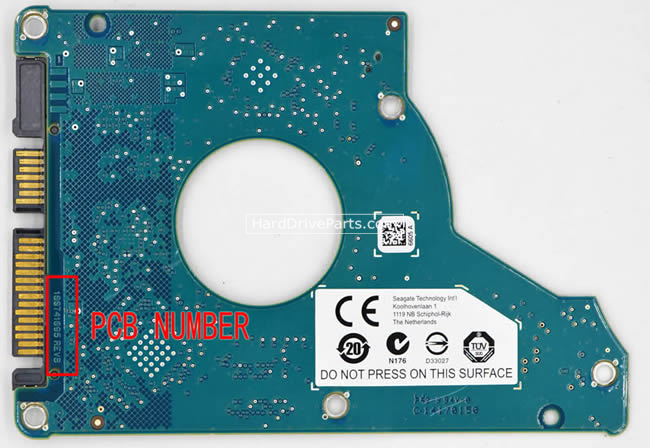 Seagate ST500LX012 Carte PCB 100741095