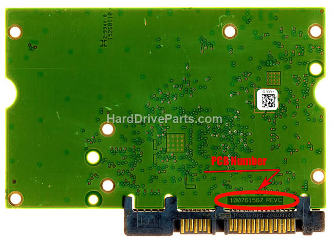 Seagate ST5000DX000 Carte PCB 100743762