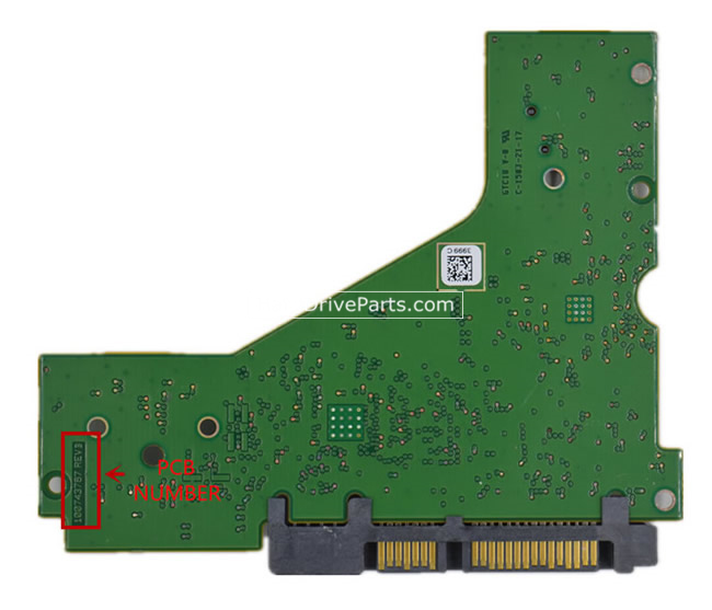 Seagate ST6000VX0001 Carte PCB 100743767