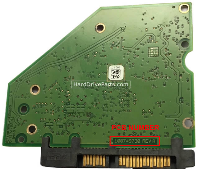 Seagate ST2000DX001 Carte PCB 100749730