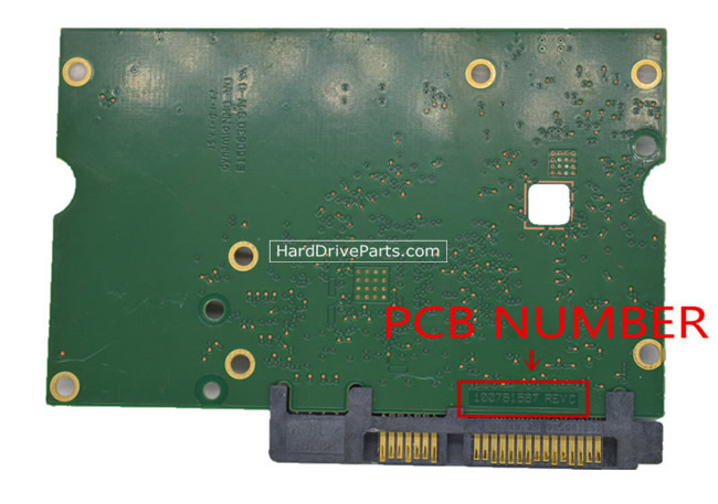 Seagate ST4000DX002 Carte PCB 100761567