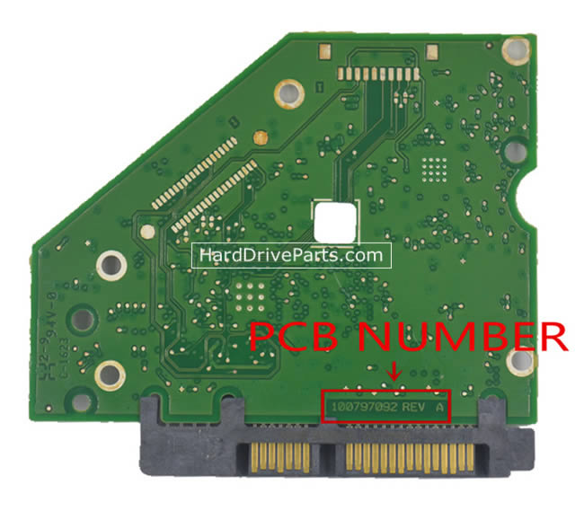 Seagate ST4000VN000 Carte PCB 100797092