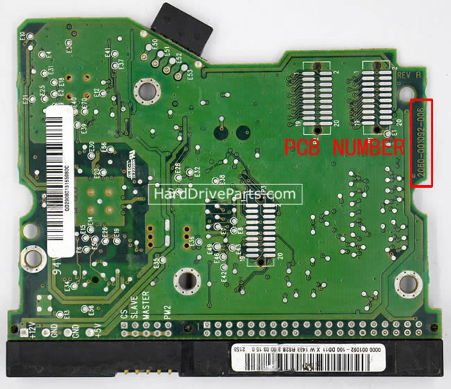 2060-001092-006 PCB Disque Dur WD