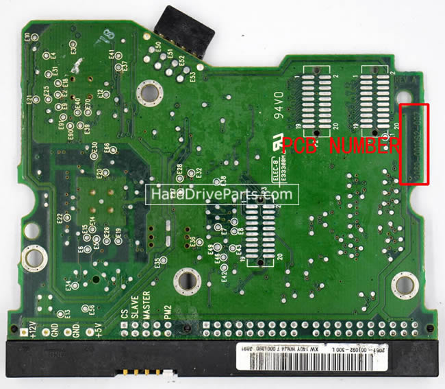 2060-001092-007 PCB Disque Dur WD