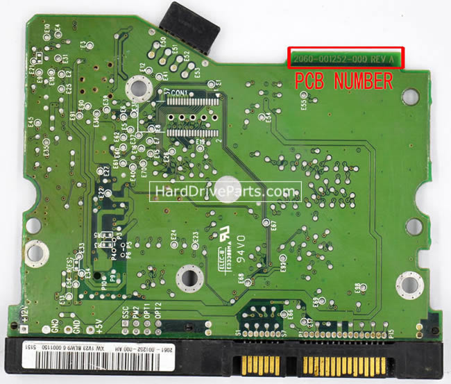 2060-001252-000 PCB Disque Dur WD