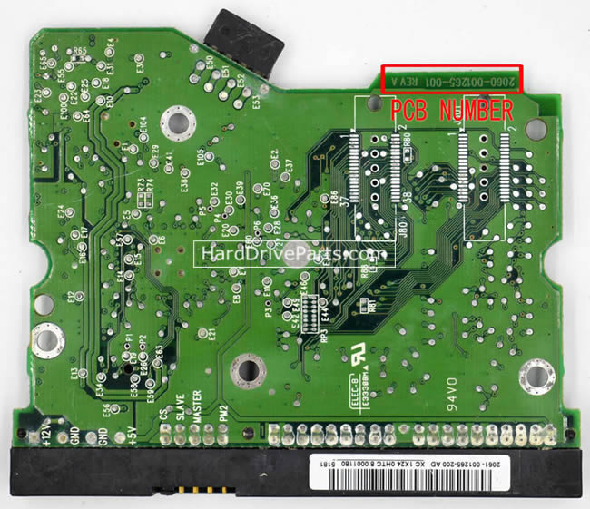 WD WD1600JB Carte PCB 2060-001265-001