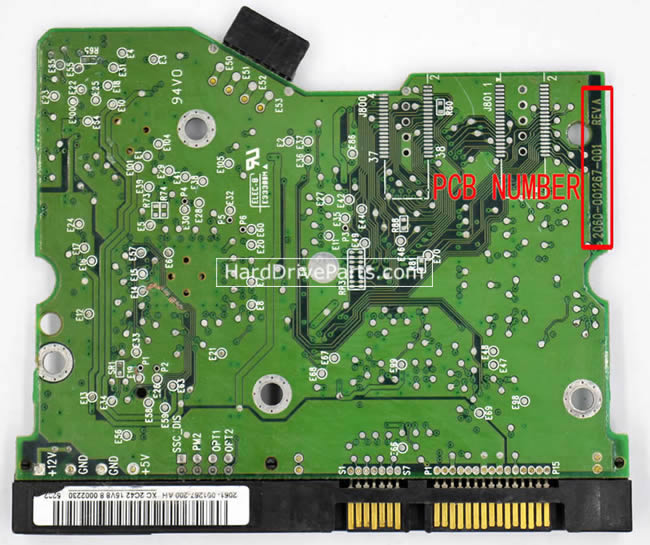 WD WD2000JD Carte PCB 2060-001267-001