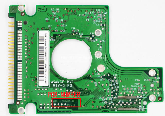 WD WD800UE Carte PCB 2060-701281-001