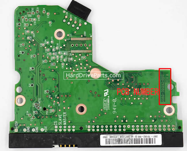 WD WD800BB Carte PCB 2060-701292-002