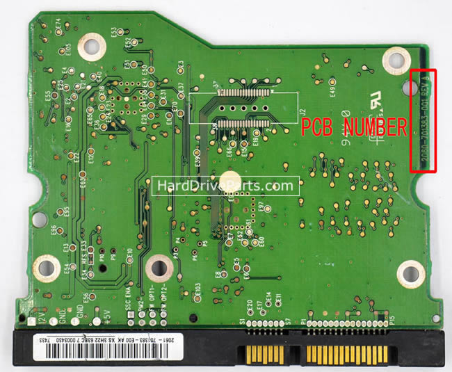 WD WD4000KS Carte PCB 2060-701383-001