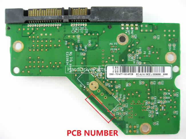 WD WD4001ABYS Carte PCB 2060-701477-002