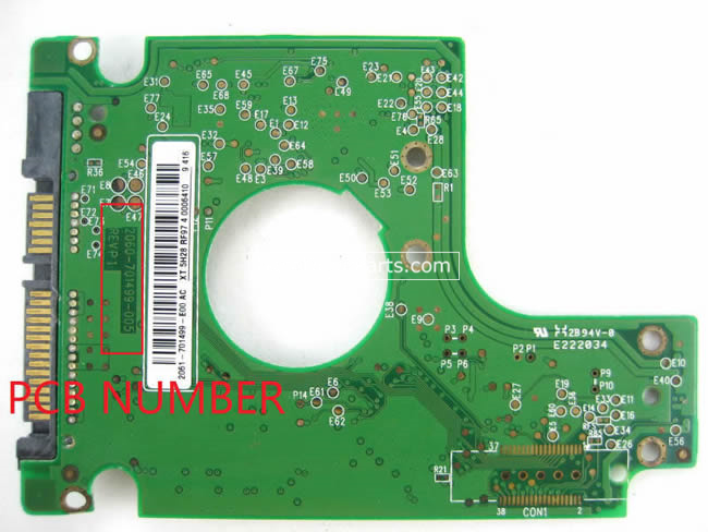 WD WD800BEVS Carte PCB 2060-701499-005