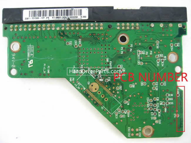 WD WD5000AAJB Carte PCB 2060-701508-001