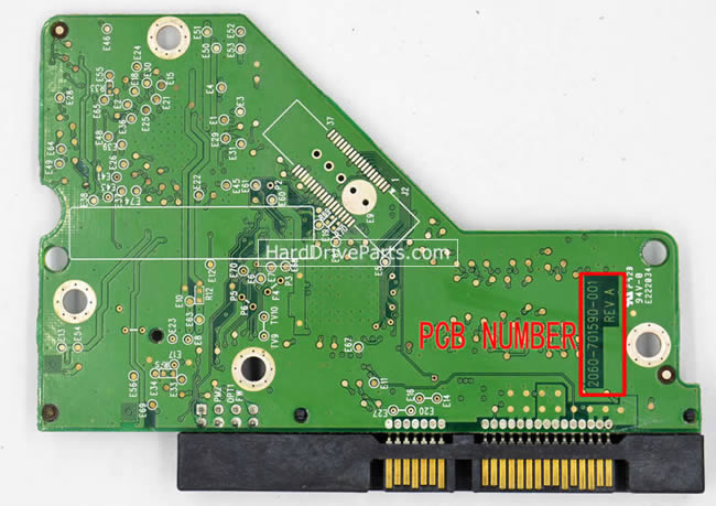 2060-701590-001 PCB Disque Dur WD