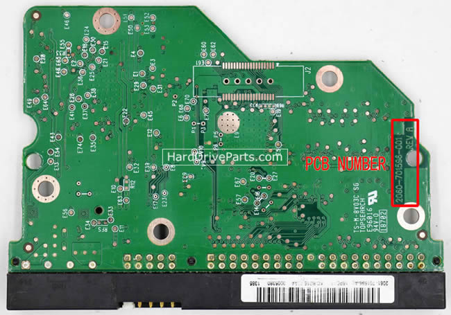 WD WD2500AVJB Carte PCB 2060-701596-001