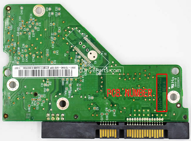 WD WD5000AAKS Carte PCB 2060-701640-002