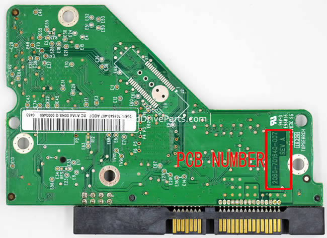 WD WD15EADS Carte PCB 2060-701640-007