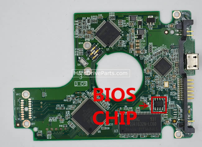 WD WD2500BMVV Carte PCB 2060-701650-000