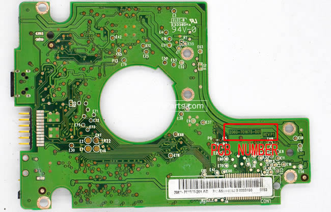 WD WD4000BMVV Carte PCB 2060-701675-001