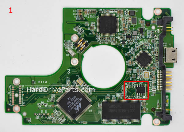 WD WD6400KMVV Carte PCB 2060-701675-004