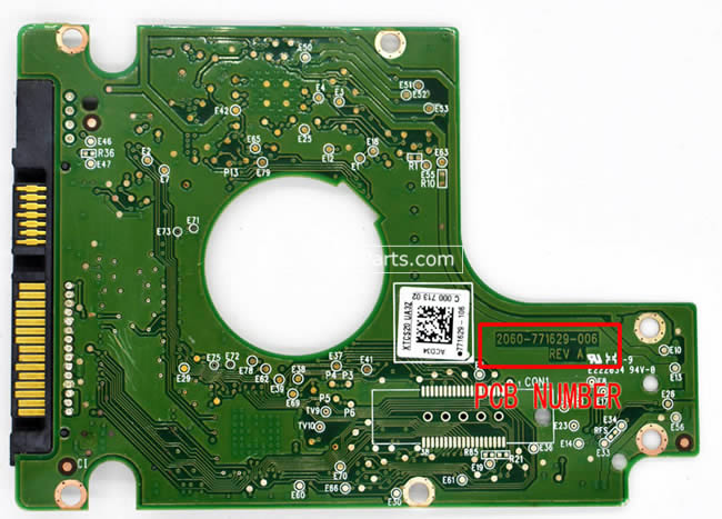 WD WD7500BPKT Carte PCB 2060-771629-006