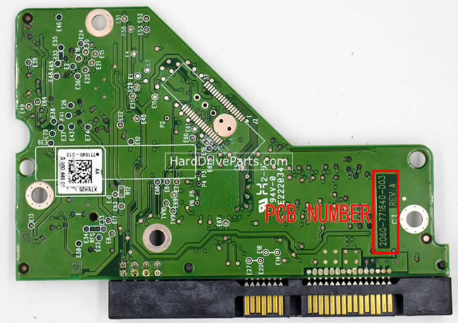 WD WD10EURS Carte PCB 2060-771640-003