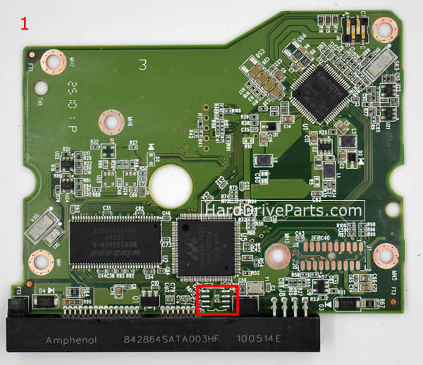 WD20EADS Western Digital PCB Contrôleur Disque Dur 2060-771642-001