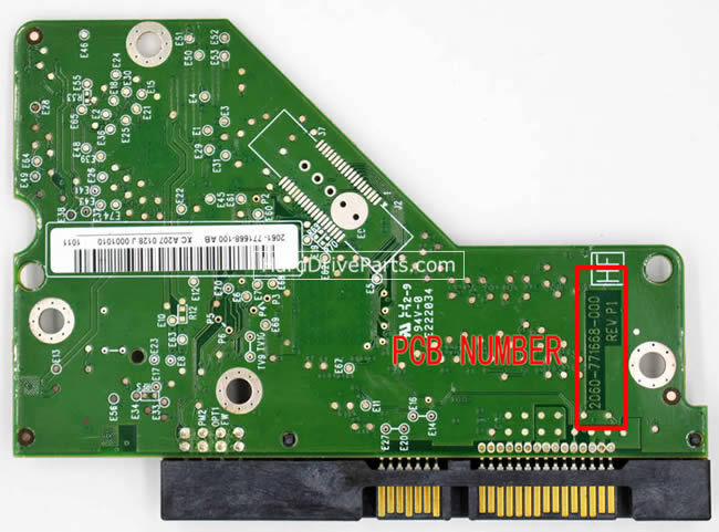 WD WD1001FALS Carte PCB 2060-771668-000