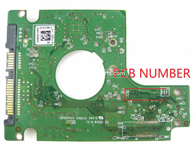 WD WD6400BPVT Carte PCB 2060-771692-002