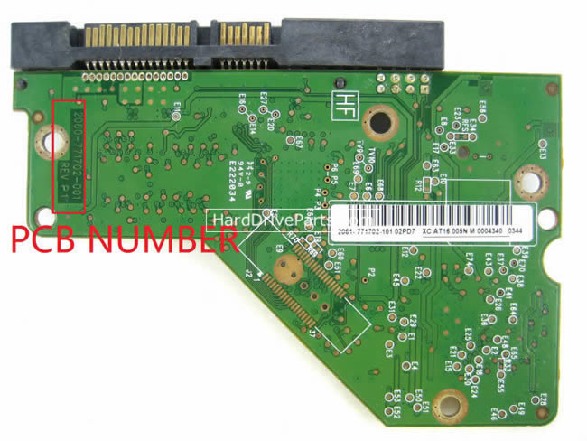 WD WD6402AAEX Carte PCB 2060-771702-001